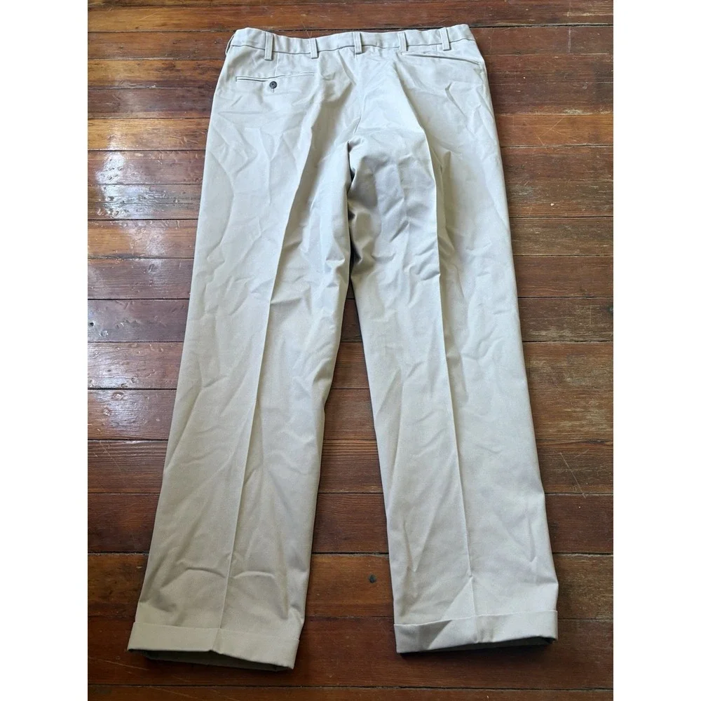 Orvis Ultimate Khaki Pants Mens 40x32 Beige Relaxed Fit Twill Trousers Pleated